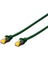 DIGITUS CAT 6A S-FTP patch cable Cu LSZH AWG 26/7 length 3 m color green - nr 7
