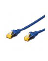 DIGITUS CAT 6A S-FTP patch cable Cu LSZH AWG 26/7 length 5 m color blue - nr 1