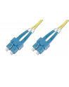 DIGITUS Kabel krosowy (patch cord) światłowodowy SC/SC dplx SM 9/125 OS2 LSOH 10m żółty - nr 4