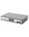 DIGITUS 8 Port Gigabit Switch 8xRJ45 6xPoE + 2G SFP 180W Support 802.3 af/at/bt standard - nr 10