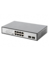 DIGITUS 8 Port Gigabit Switch 8xRJ45 6xPoE + 2G SFP 180W Support 802.3 af/at/bt standard - nr 8