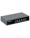 INTELLINET PoE-Powered 5-Port Gigabit Switch with PoE Passthrough One PoE++/4PPoE PD PoE Port with 95W Four PSE PoE ports up to 65W - nr 30