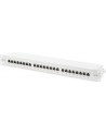 DIGITUS Patch Panel 19inch 24Port Cat6 shielded grey RAL7035 cableinstallation about LSA 10GBit up to 500 MHZ - nr 9