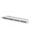 DIGITUS CAT 6A Class EA patch panel shielded 0.5U 24-port RJ45 incl. dust cover 8P8C color grey RAL 7035 - nr 4