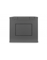 DIGITUS DN-19 12-U-EC-SW 12U wall mounting cabinet 638x600x450mm color Kolor: CZARNY RAL 9005 - nr 34