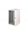 DIGITUS 19inch wall cabinet 20H SoHoline RAL7035 grey without tray H998xB600xT560mm - nr 13