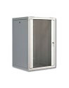 DIGITUS 19inch wall cabinet 20H SoHoline RAL7035 grey without tray H998xB600xT560mm - nr 4