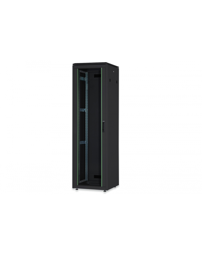 DIGITUS Network cabinet 19Inch 22U H21164mmxB600mmxT600mm Kolor: CZARNY RAL 9005 with glass door incl. 28xSreew-Set up to 600KG IP40 główny