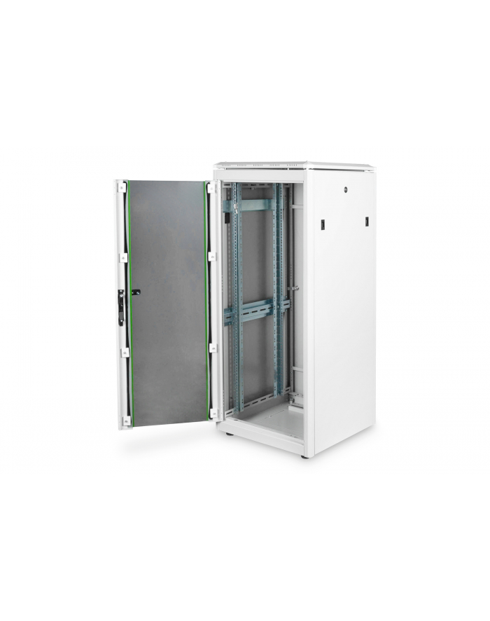 DIGITUS Network cabinet 19inch 26U grey 6/8 H1342mmxB600mmxT600mm with glass door incl. 28xSreew-Set up to 600KG główny