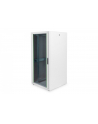 DIGITUS Network cabinet basic 19I 32U grey 8/8 H1560mmxB800mmxT800mm IP20 with glass door without Sreew-Set up to 600KG - nr 8