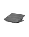 MANHATTAN Ergonomic Adjustable Footrest Under-Desk Comfort and Productivity Enhancer 300 x 380mm 12 x 15in. Rubberized Surface Black - nr 1