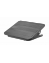 MANHATTAN Ergonomic Adjustable Footrest Under-Desk Comfort and Productivity Enhancer 300 x 380mm 12 x 15in. Rubberized Surface Black - nr 23