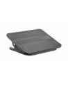 MANHATTAN Ergonomic Adjustable Footrest Under-Desk Comfort and Productivity Enhancer 300 x 380mm 12 x 15in. Rubberized Surface Black - nr 24