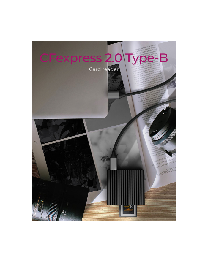 icy box ICYBOX IB-CR404-C31 External multi card reader USB 3.0 Type-C CF Express główny