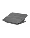 MANHATTAN Ergonomic Adjustable Footrest Under-Desk Comfort and Productivity Enhancer 300 x 380mm 12 x 15in. Rubberized Surface Black - nr 14