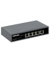 INTELLINET PoE-Powered 5-Port Gigabit Switch with PoE Passthrough One PoE++/4PPoE PD PoE Port with 95W Four PSE PoE ports up to 65W - nr 1