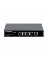 INTELLINET PoE-Powered 5-Port Gigabit Switch with PoE Passthrough One PoE++/4PPoE PD PoE Port with 95W Four PSE PoE ports up to 65W - nr 24