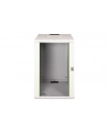 DIGITUS 19inch wall cabinet 20H SoHoline RAL7035 grey without tray H998xB600xT560mm - nr 12