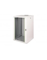 DIGITUS 19inch wall cabinet 20H SoHoline RAL7035 grey without tray H998xB600xT560mm - nr 31