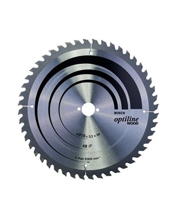 Bosch Powertools circular saw blade Optiline Wood S 315x30-48 - 2608640673