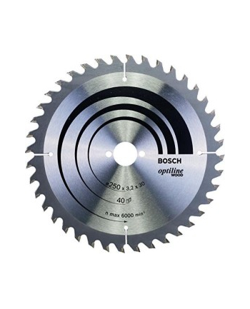 Bosch Powertools circular saw blade Optiline Wood H 250x30-40 - 2608640728