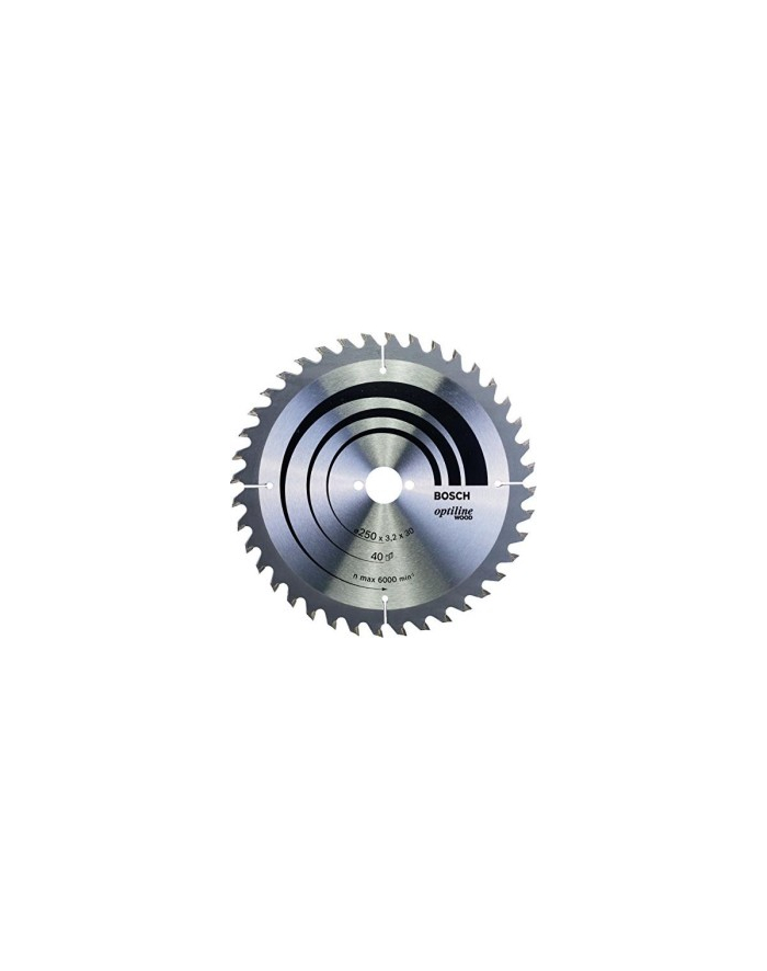 Bosch Powertools circular saw blade Optiline Wood H 250x30-40 - 2608640728 główny