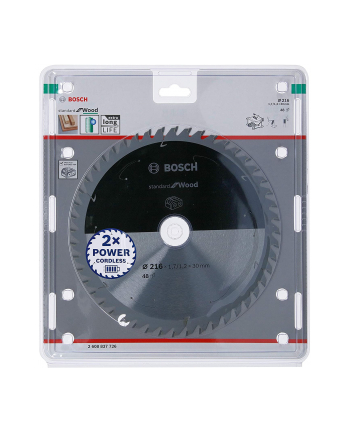 Bosch Powertools circular saw blade Standard for Wood, 216mm - 2608837726