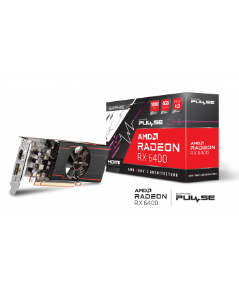 SAPPHIRE PULSE AMD RAD-EON RX 6400 GAMING 4GB GDDR6 HDMI DP LP