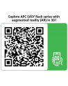 APC Easy Rack 600mm/24U/1200mm with Roof Side panel castors feet and 4 Brackets no Bottom Kolor: CZARNY - nr 9