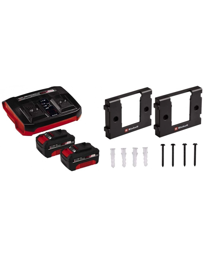 Einhell 2x 4.0Ah ' Twincharger Kit, Set (Kolor: CZARNY/red) główny
