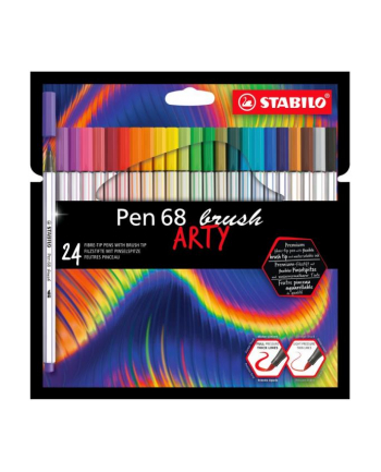Flamaster STABILO Pen 68 brush etui kartonowe 24 szt. ARTY 568/24-21-20
