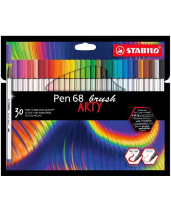 Flamaster STABILO Pen 68 brush etui kartonowe 30 szt. ARTY 568/30-21-20