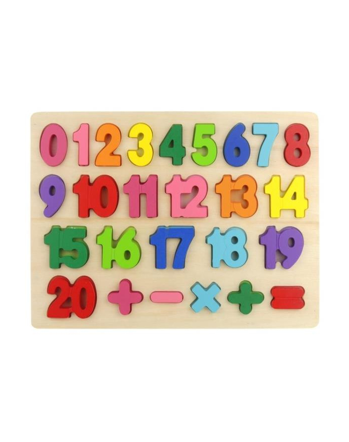 inni Układanka drewniana Cyfry (puzzle cyferki, dodawanie) główny