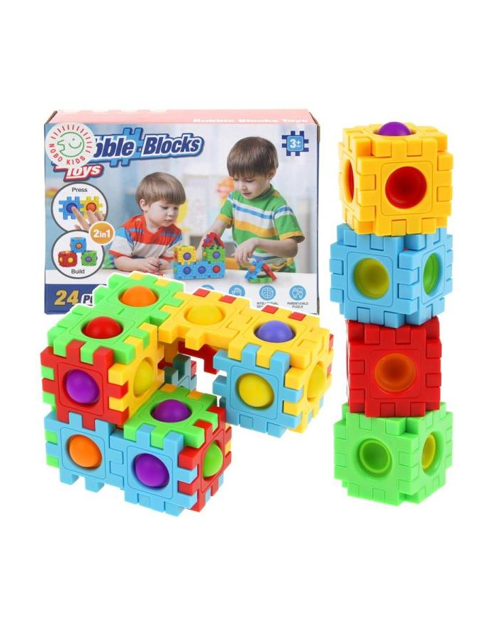 inni Klocki sensoryczne Pop It Push Bubble antystresowe główny