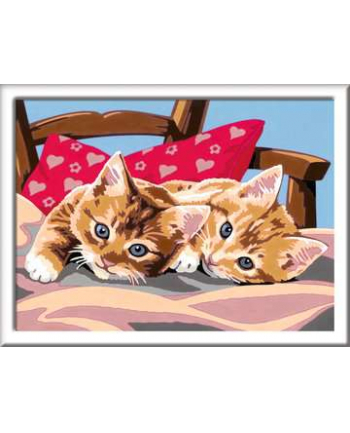 Malowanka CreArt dla dzieci: Dwa słodkie kotki 289387 RAVENSBURGER malowanie po numerach