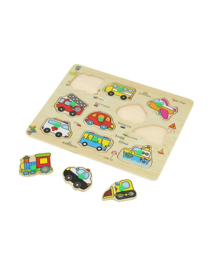 inni Puzzle derwniane 10el. Koparka główny