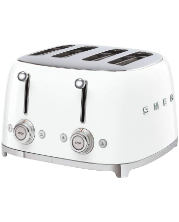 Smeg Toaster TSF03WH(wersja europejska) 950W Kolor: BIAŁY - 4 slots