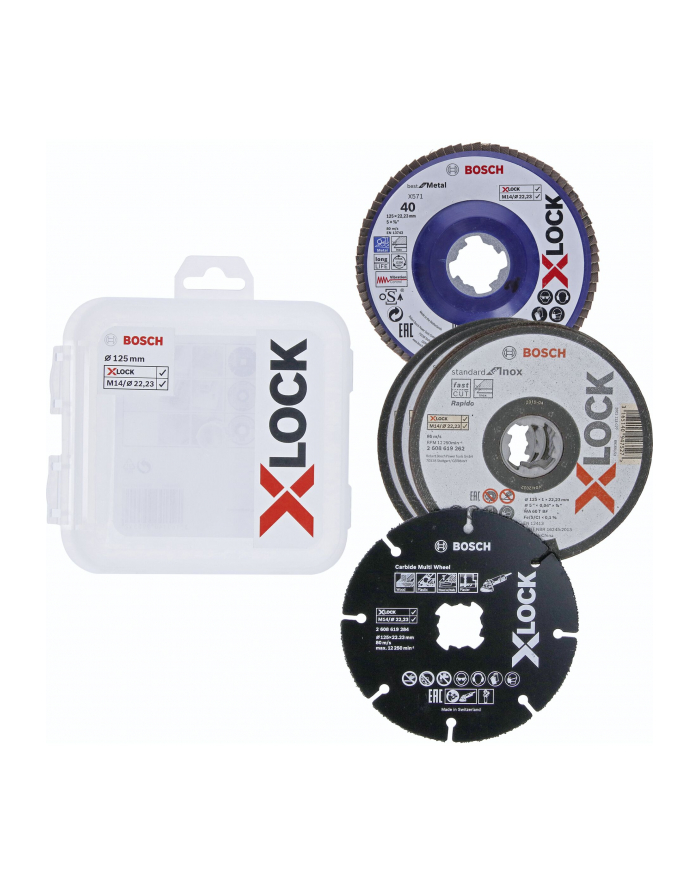 bosch powertools Bosch X-LOCK cutting + grinding set 125mm - 2608619374 główny