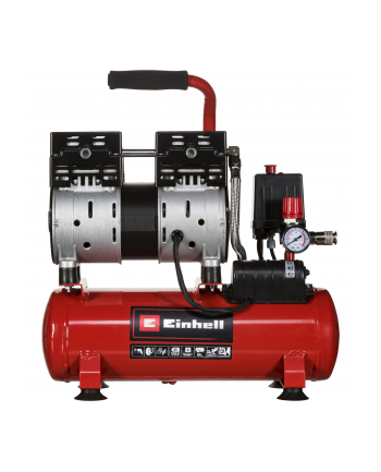 Einhell Compressor TE-AC 6 Silent (red/Kolor: CZARNY, 550 Watt)