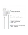 v-tac Kabel USB M - microUSB 1m 2.4A - nr 4