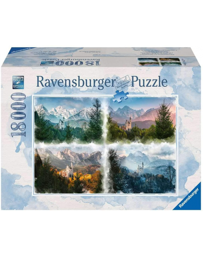 Ravensburger puzzle fairytale castle in 4 seasons główny