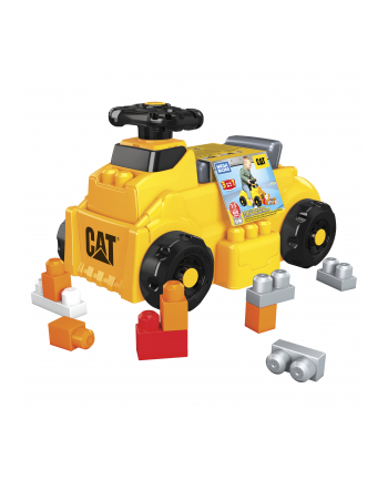 megabloks Mega Bloks Mega Bloks CAT Build N Play Ride On Ride On (Yellow/Black)