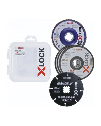 bosch powertools Bosch X-LOCK cutting + grinding set 125mm - 2608619374