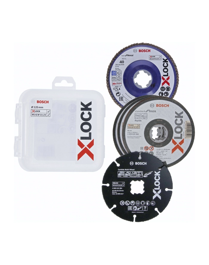 bosch powertools Bosch X-LOCK cutting + grinding set 125mm - 2608619374 główny