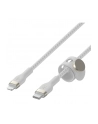 belkin Kabel BoostCharge USB-C/Lightning Silikonowy w oplocie 1m biały - nr 21