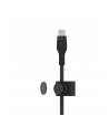 belkin Kabel BoostCharge USB-C/Lightning Silikonowy w oplocie 3m czarny - nr 10
