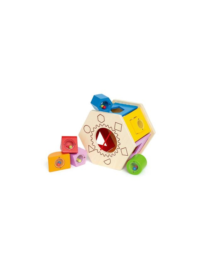 HAPE Zabawka drewniana kostka kształtów E0407 główny