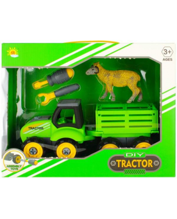 euro-trade Traktor do skręcania z akcesoriami Mega Creative 483084