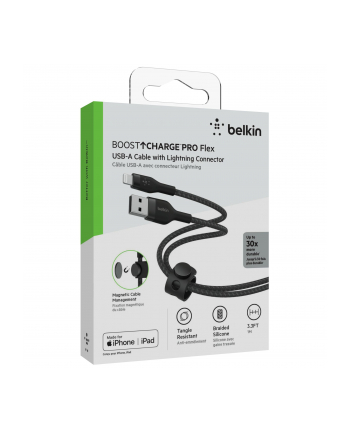 belkin Kabel BoostCharge USB-A do Lightning silikonowy, 1m, czarny