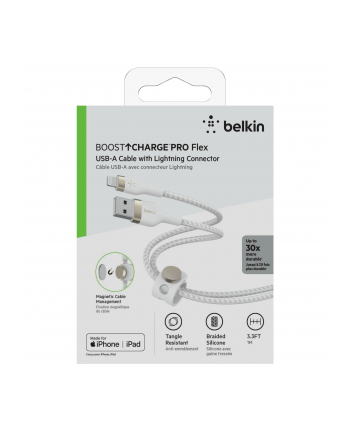 belkin Kabel BoostCharge USB-A do Lightning silikonowy, 1m, biały